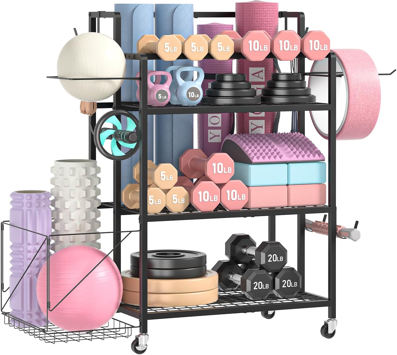 Kettlebell - Rangement pour salle de sport à