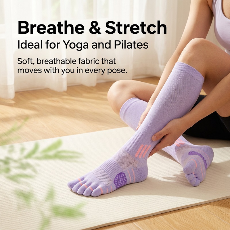 1/6 Paires de Chaussettes Long - Yoga Fitness Course avis et prix