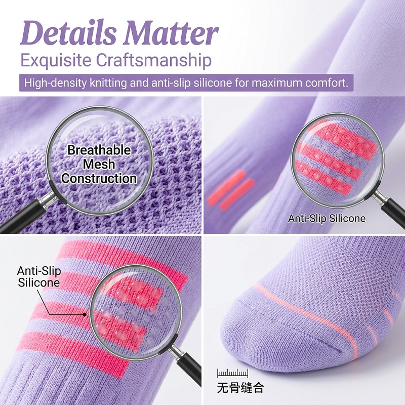 1/6 Paires de Chaussettes Long - Yoga Fitness Course avis et prix