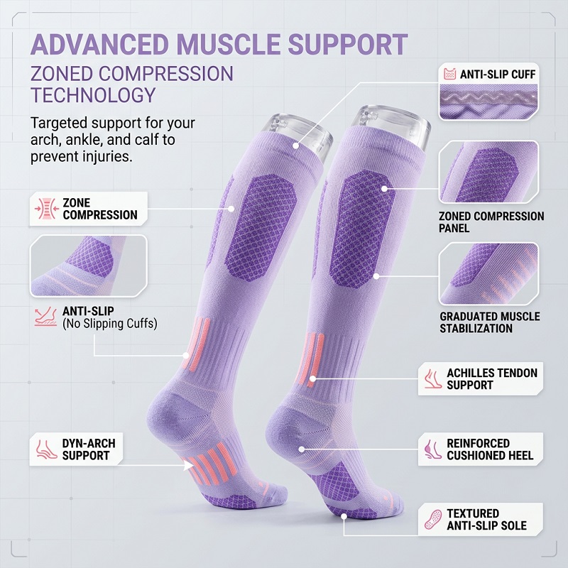 1/6 Paires de Chaussettes Long - Yoga Fitness Course avis et prix
