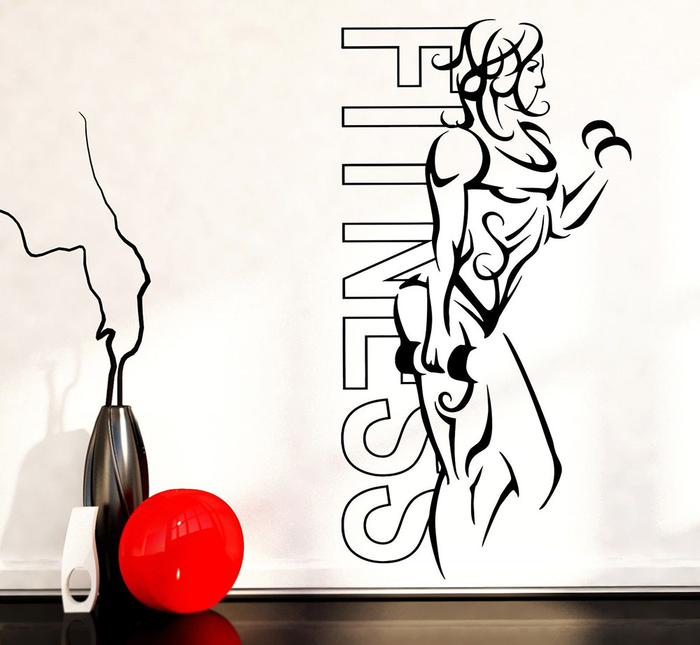 Autocollants muraux en vinyle  - Yoga Fitness Health avis et prix