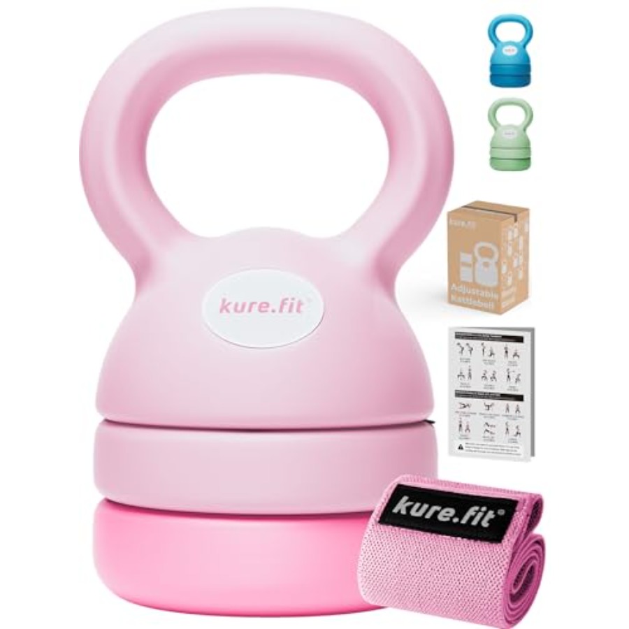 Kettlebell rose réglable de 5  - Kettlebell avis et prix