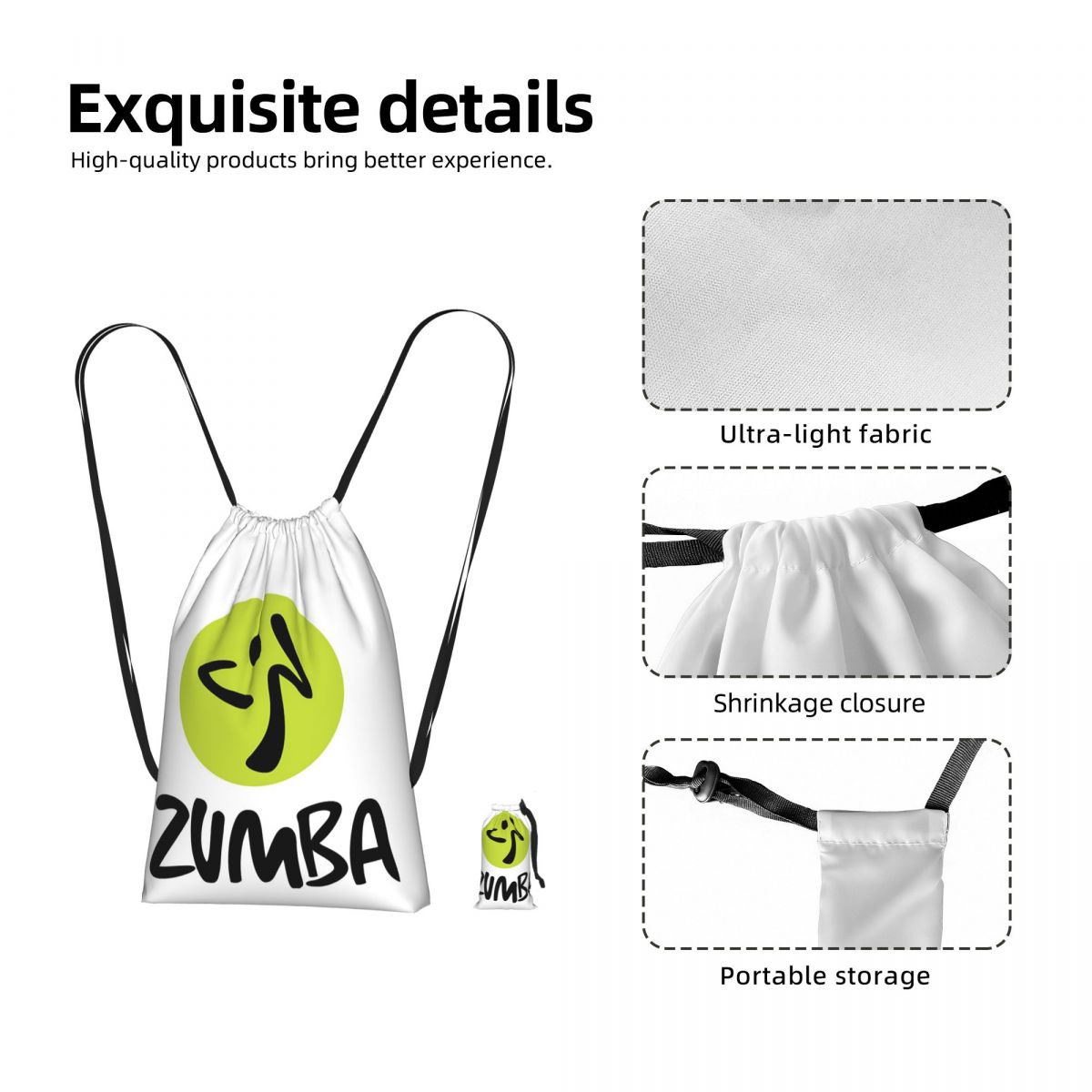 Sac à dos à cordon de serrage  - Zumba & Yoga Fitness By Anushree Pune Reviews avis et prix