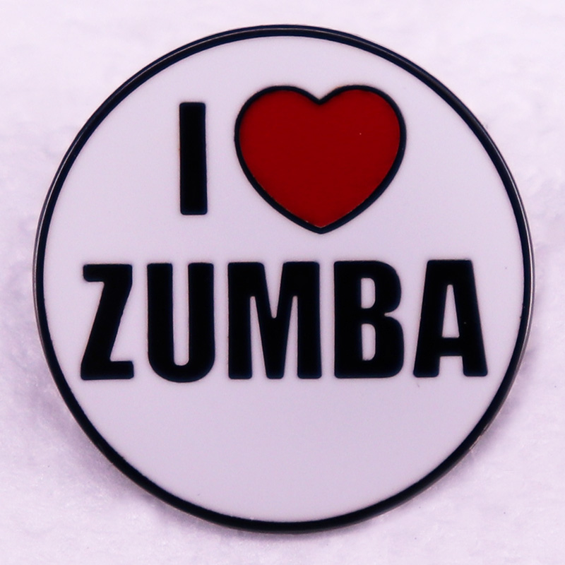 J'aime Zumba émail broche amus - Zumba & Yoga Fitness By Anushree Pune Reviews avis et prix