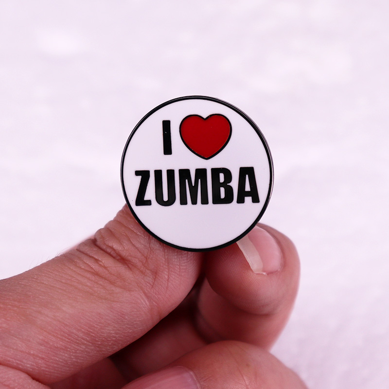 J'aime Zumba émail broche amus - Zumba & Yoga Fitness By Anushree Pune Reviews avis et prix