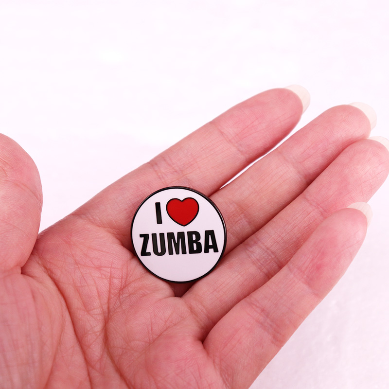 J'aime Zumba émail broche amus - Zumba & Yoga Fitness By Anushree Pune Reviews avis et prix